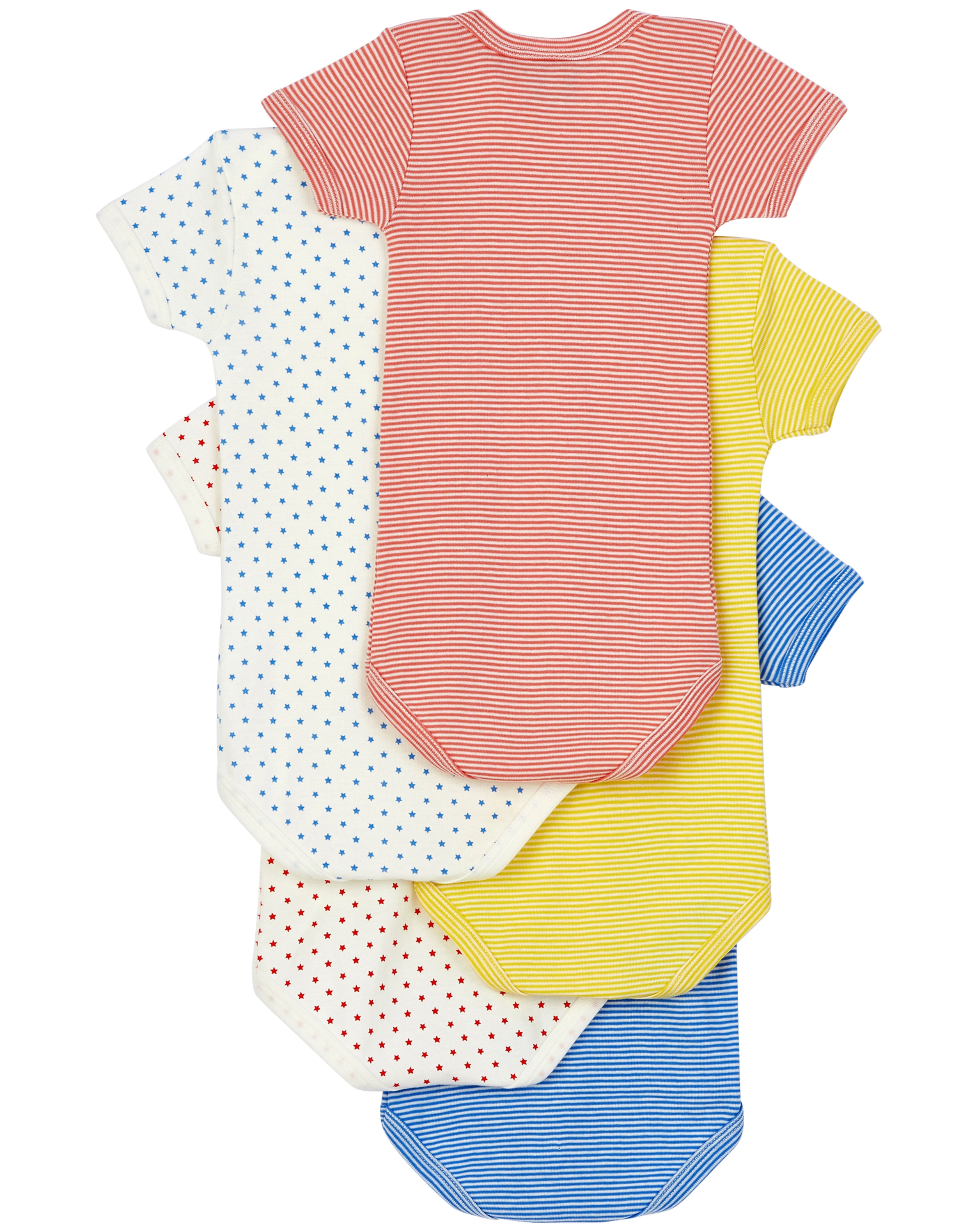 Kurzarmbody STARS & STRIPES 5er-Pack in multico