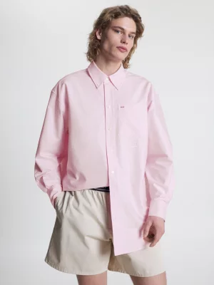 Camisa Oxford Crest Archive Relaxed Fit Unissex