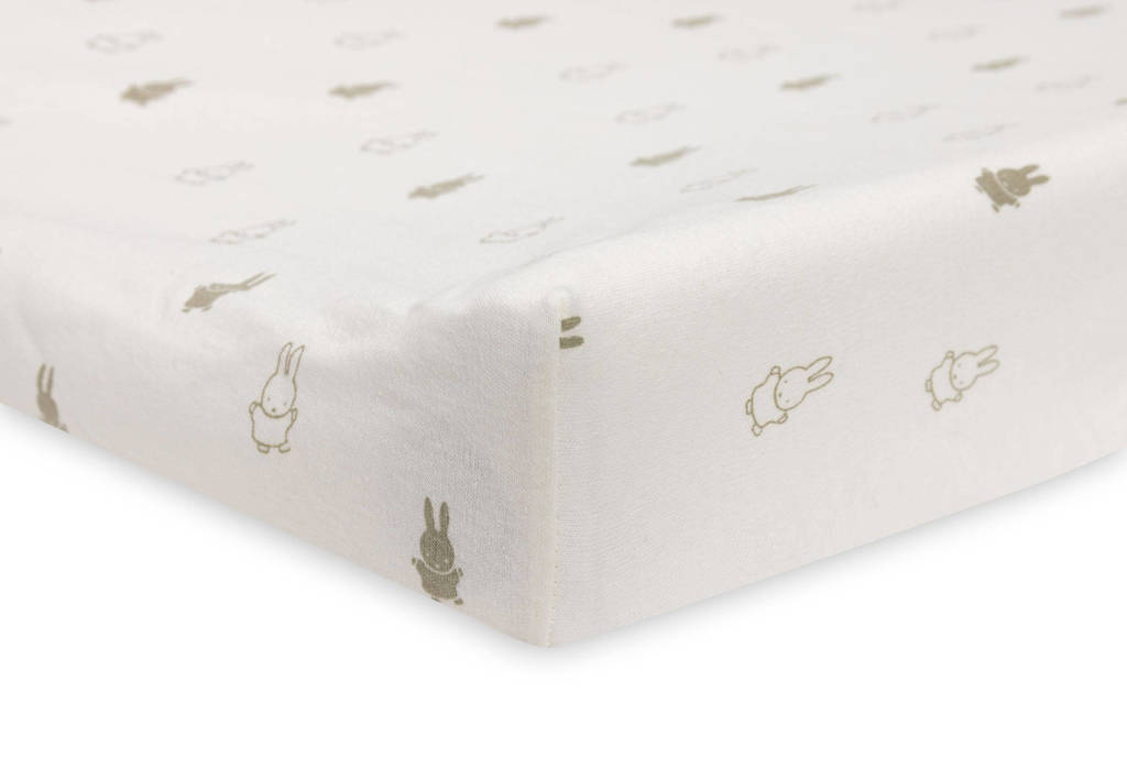 jersey aankleedkussenhoes 50x70 cm Happy Miffy - Olive Green