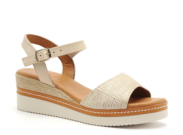 Eva frutos nu pieds talons femme 569 beige