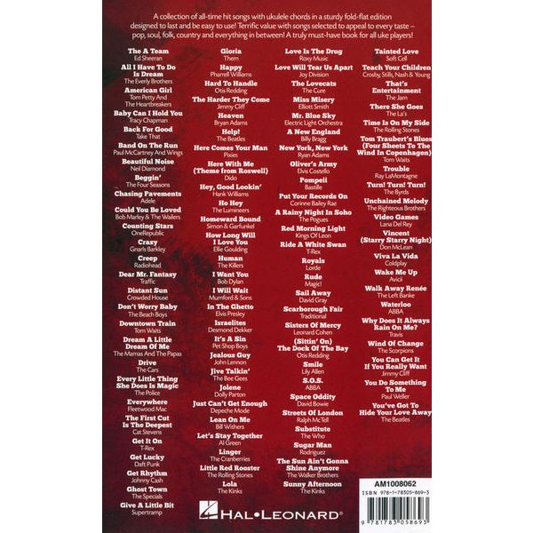 Wise Publications 101 Hits For Ukulele The Red