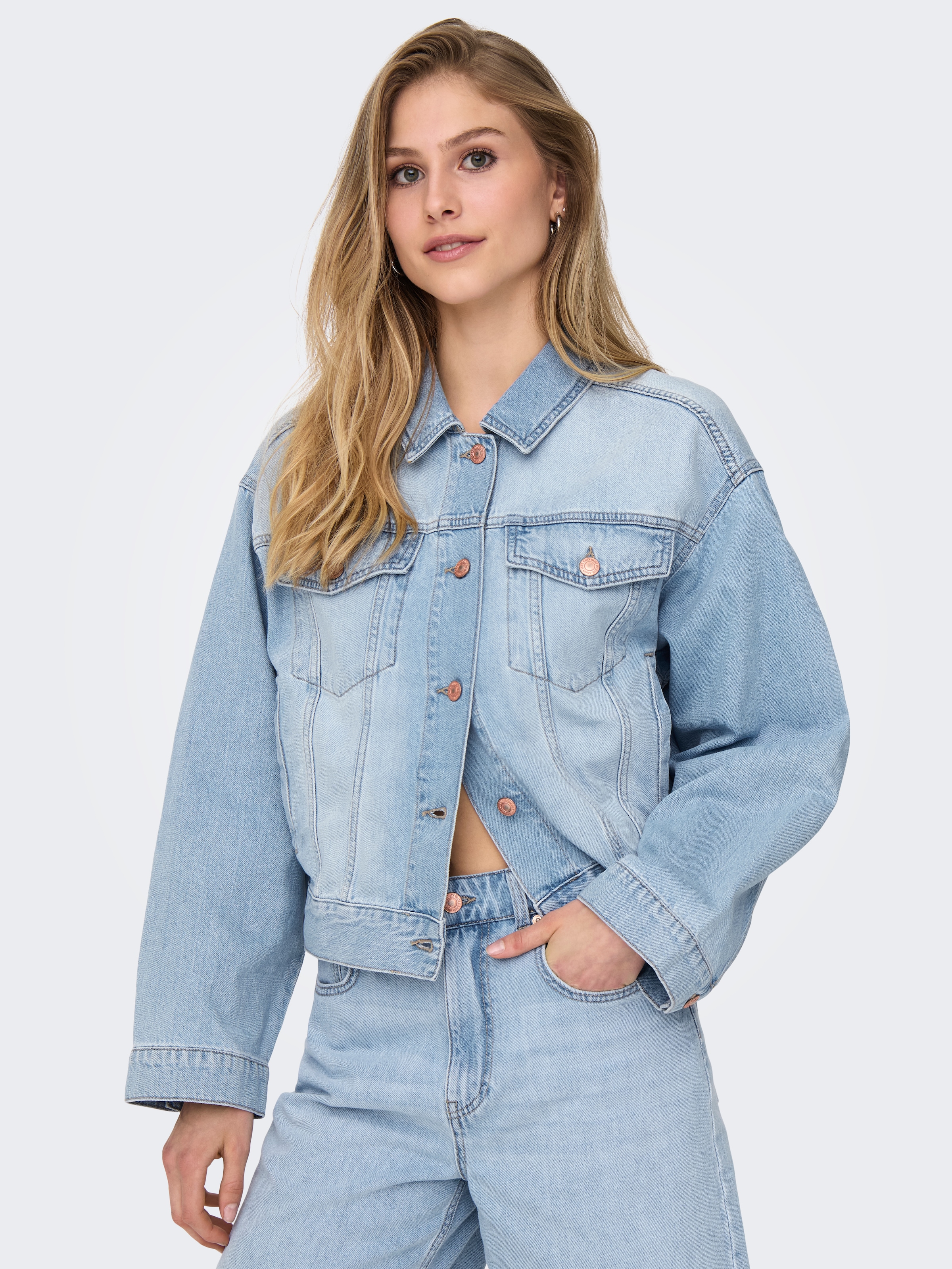 ONLY Jeansjacke »ONLROBYN L/S DNM JACKET PIM OY«