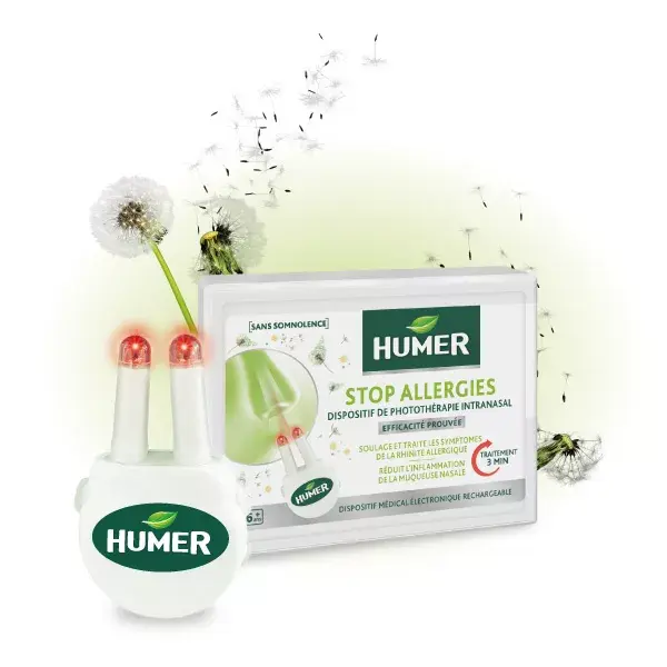 Humer Stop Allergies Dispositif de photothérapie intranasal dès 6 ans 1 pièce