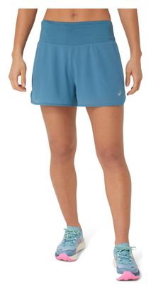 Short 2-en-1 Asics Ventilate 3.5in Bleu Femme