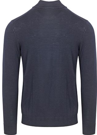 Profuomo Half Zip Pullover Merinowol Navy PPVJ30003D-P kopen