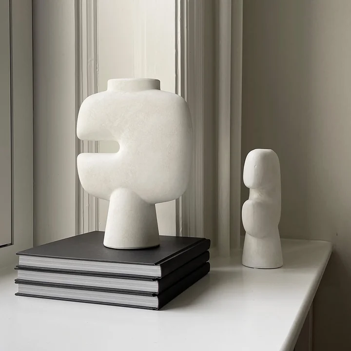 101 Copenhagen - Tribal Vase Medio, dunkelgrau