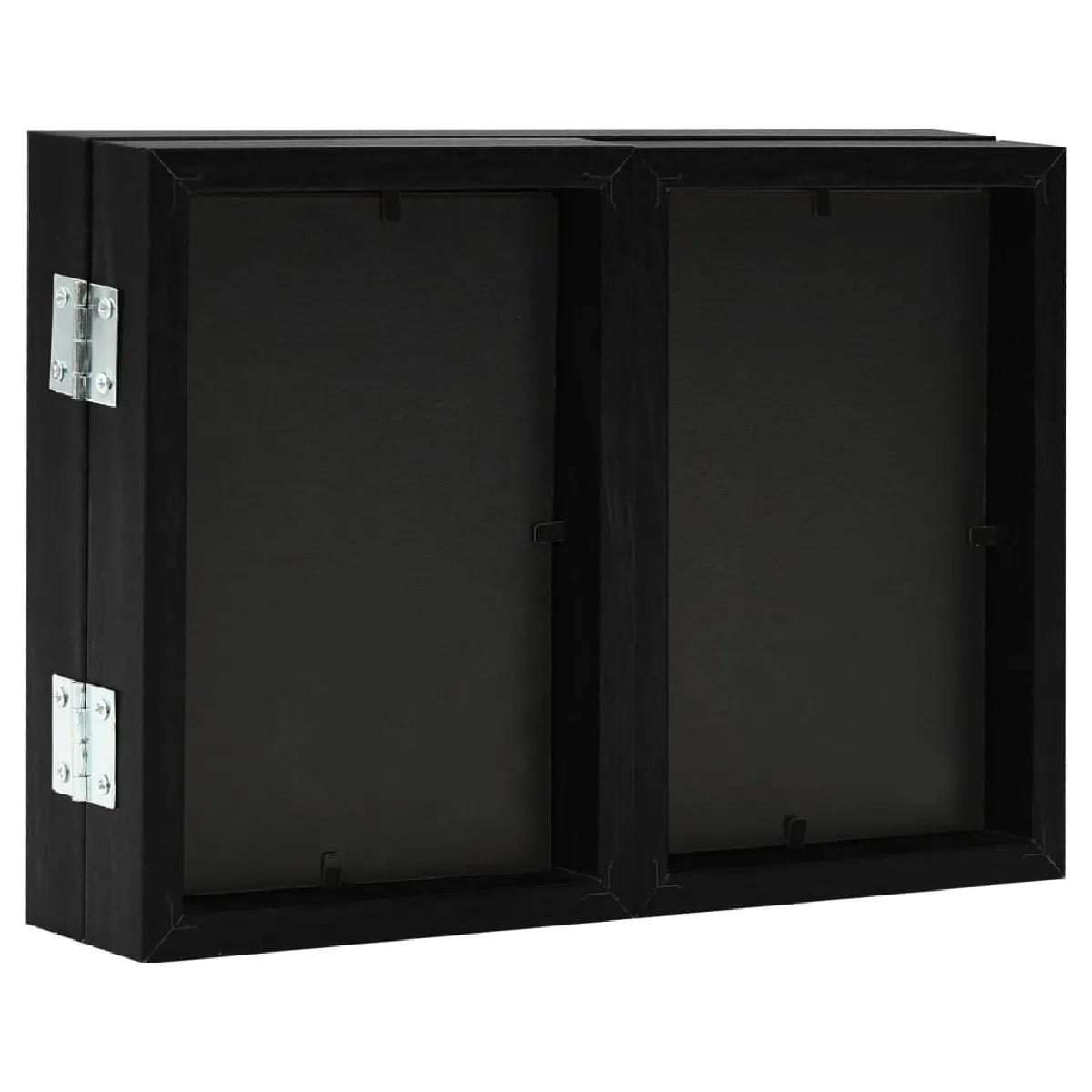vidaXL Cadre photo dépliable Noir