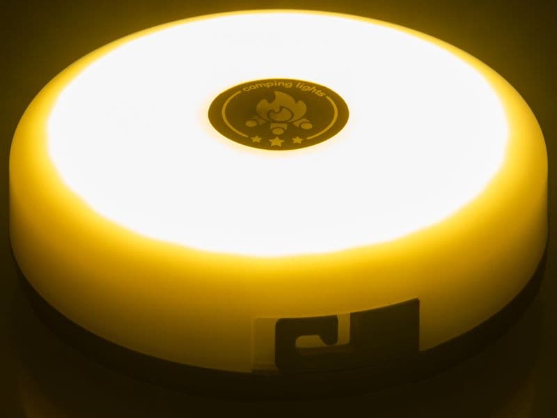 FTM Campinglampe RGB mit Powerbank LED-Campinglampe mit warmweissem und farbigem Licht