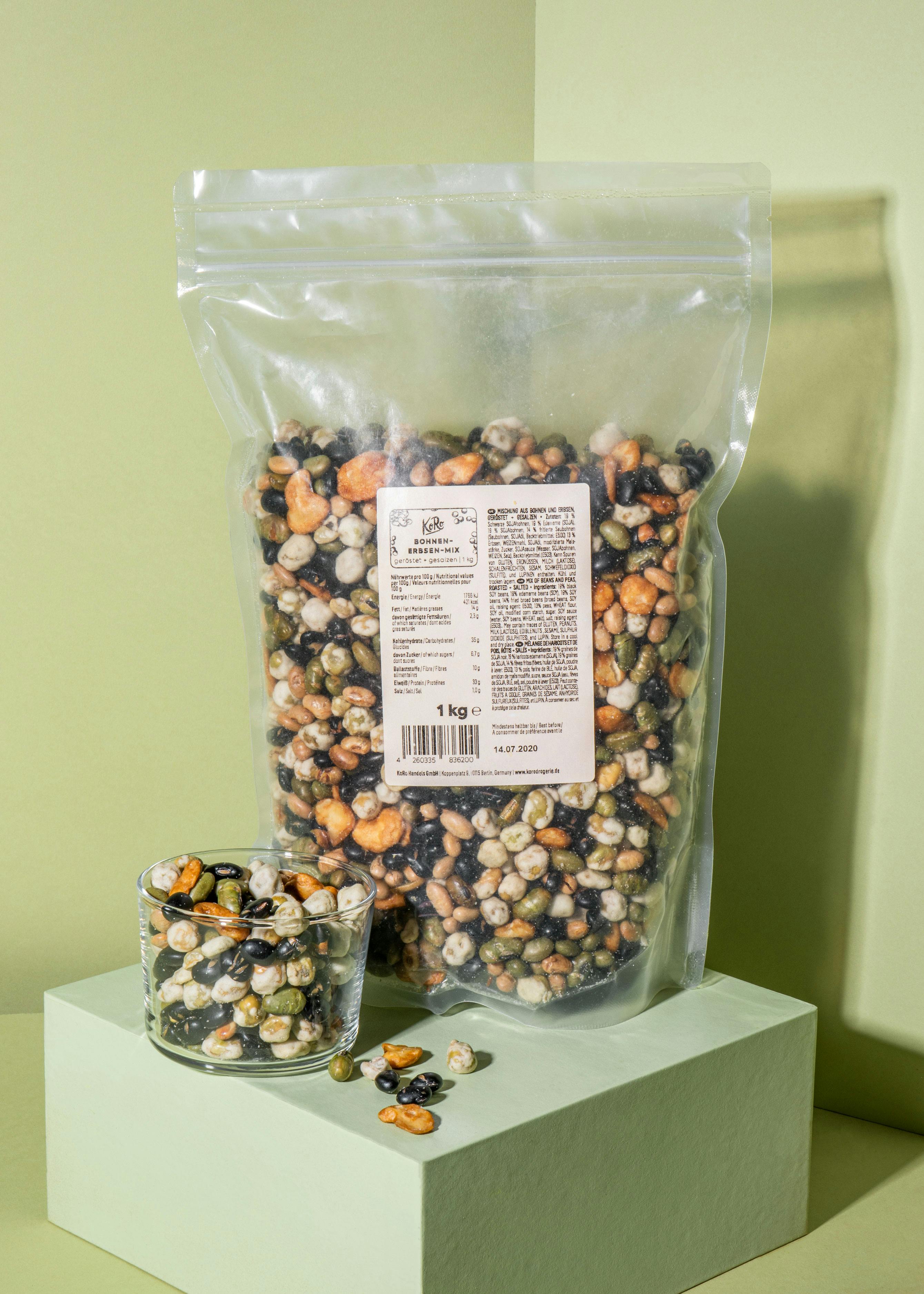 Geröstete und gesalzene Bohnen-Erbsen-Mix 1 kg