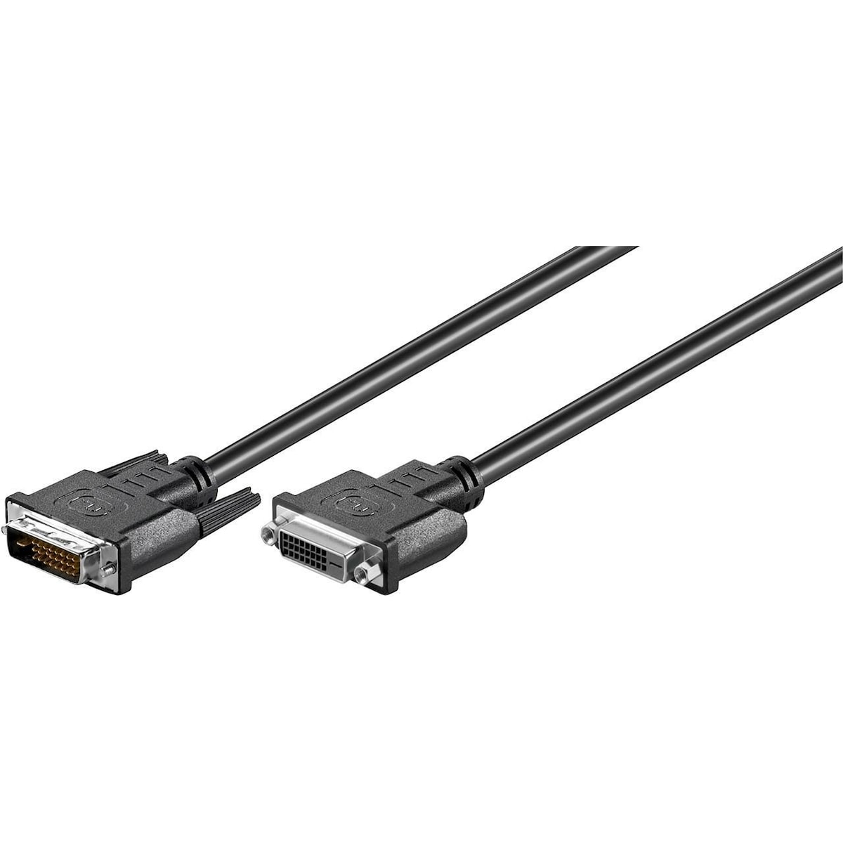 Goobay DVI-D Full HD skjøtekabel Dual Link, nikkelbelagt