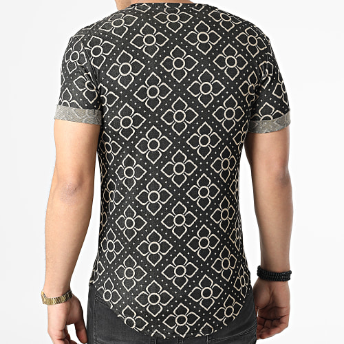 Tee Shirt Oversize UY815 Noir Beige