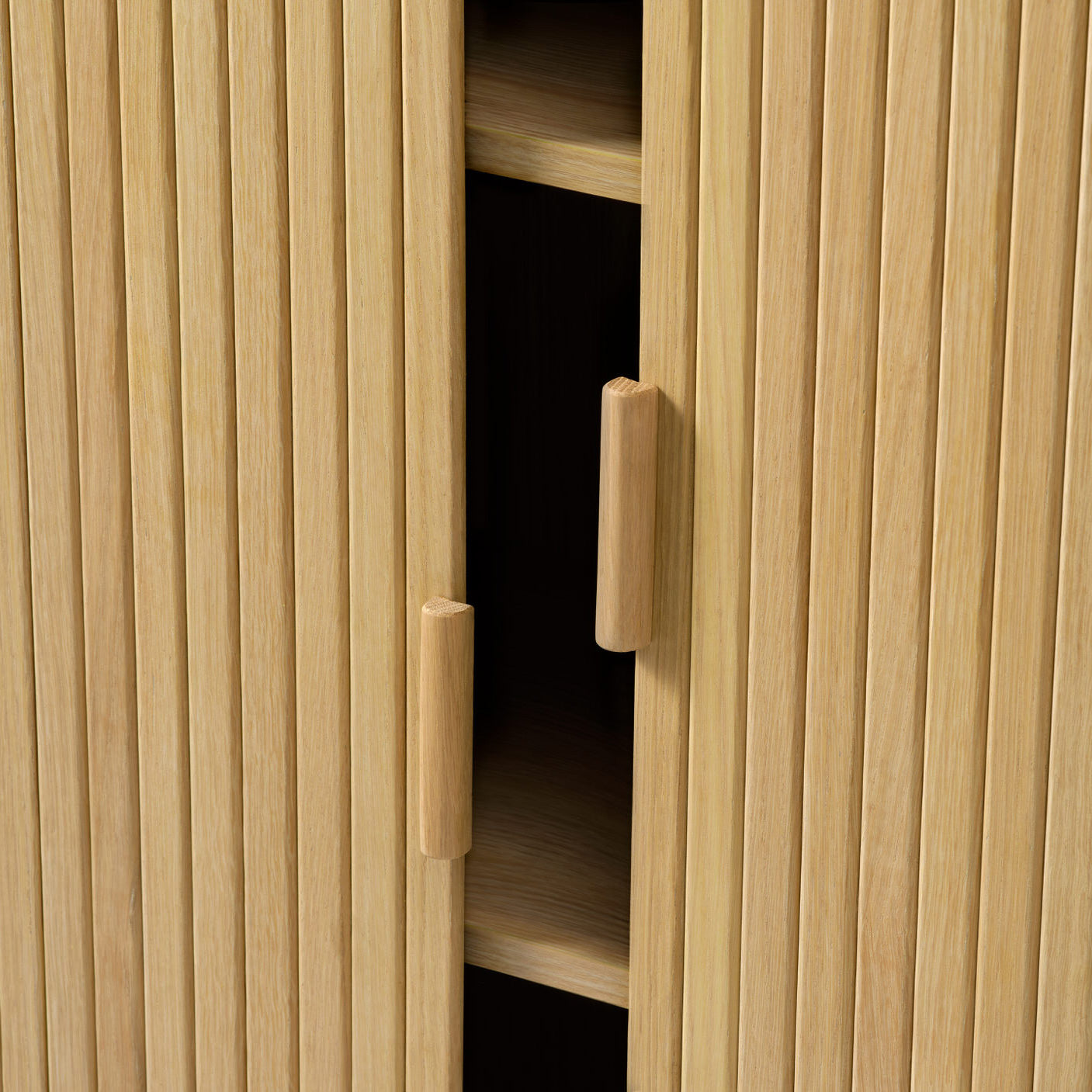 by fonQ Splinted Opbergkast - Naturel Eiken