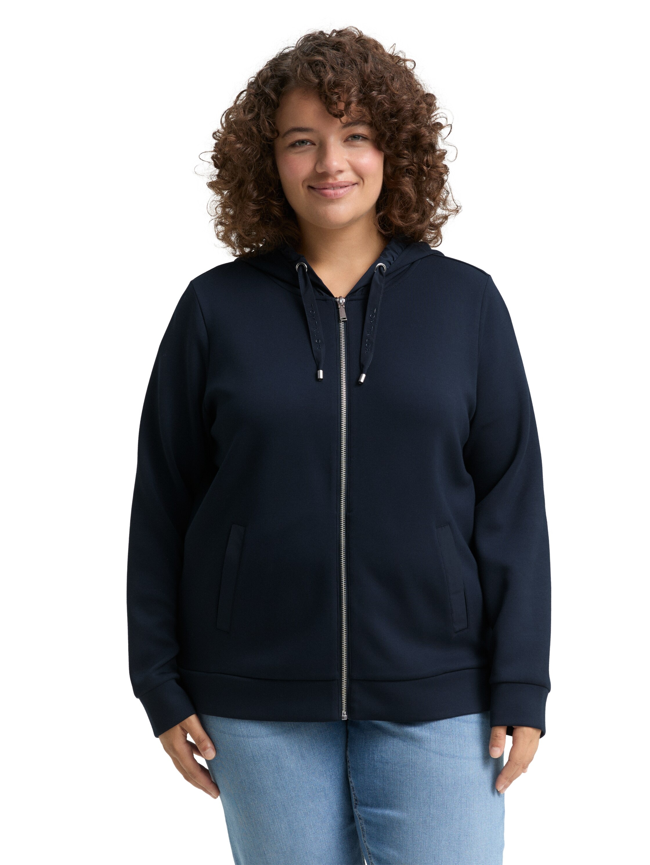 TOM TAILOR PLUS Kapuzensweatjacke