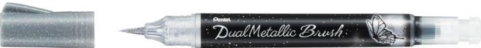 Pentel - Dual Metallic Brush - Kleurpotloden - Zilver - 1 x