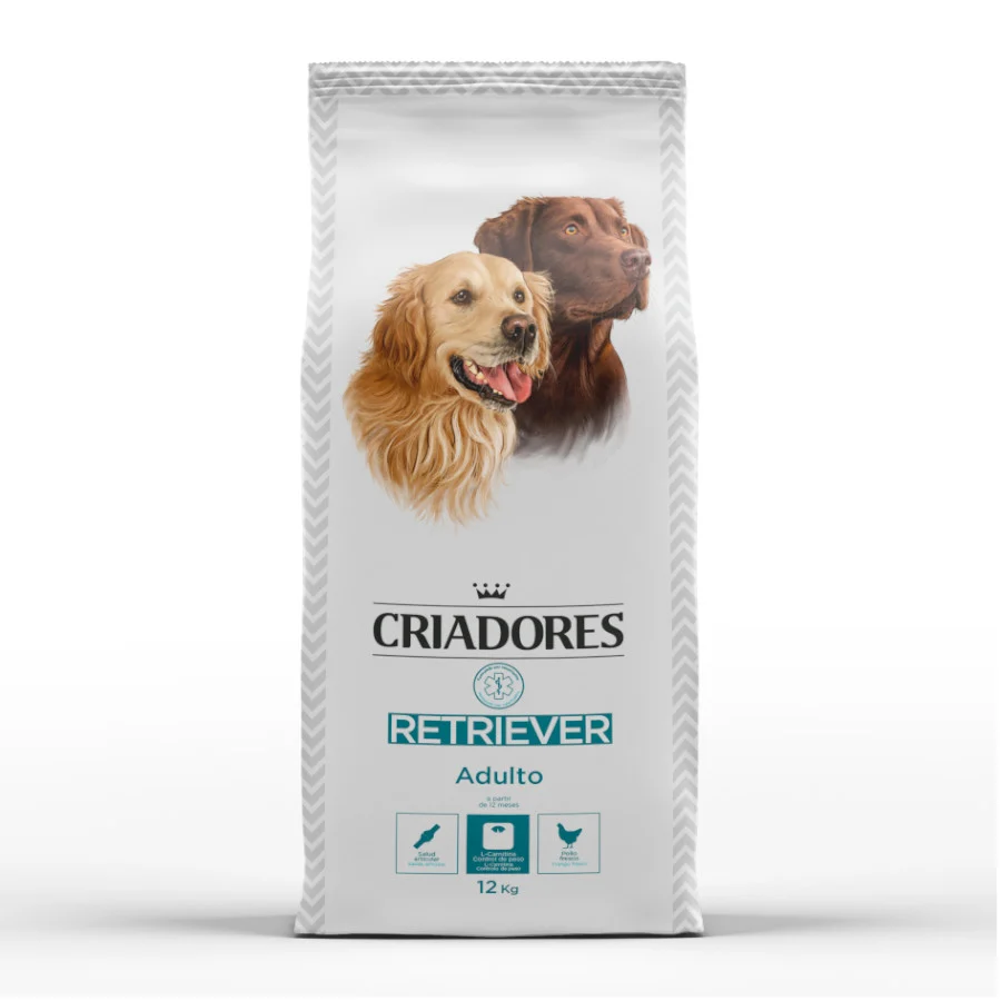 Ração para cães da raça Retriever Breeders