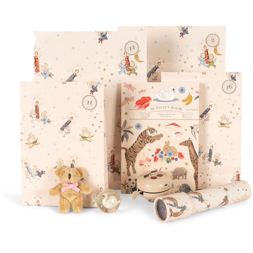 Køb Konges Sløjd Beige Christmas Pakkekalender Med 24 Gaver