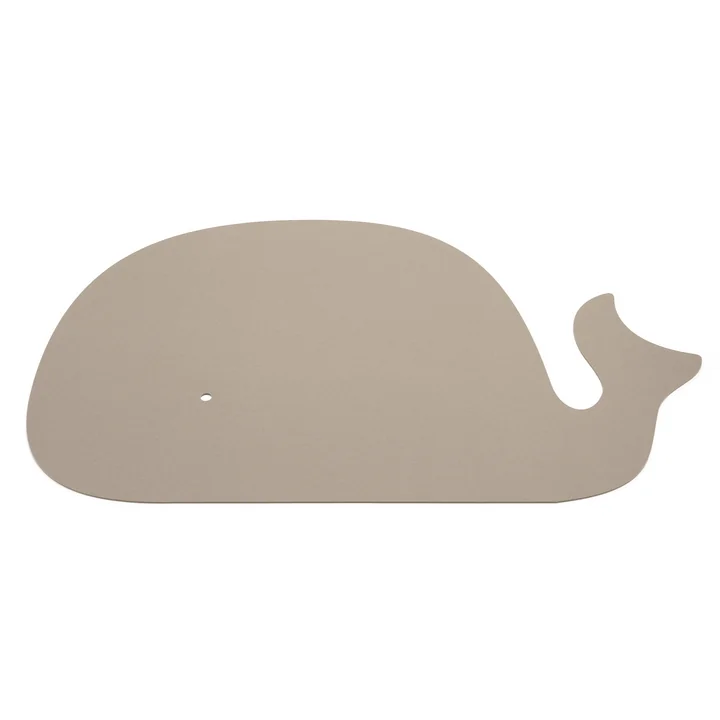 Hey Sign - Kinder Teppich Wal, 82 x 120 cm, 5 mm, Stone 36