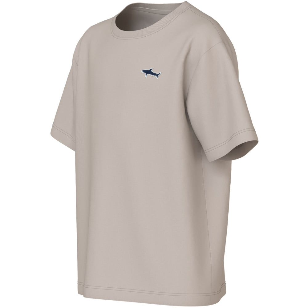 Køb Name It Chateau Gray Shark Embroidery Nkmvimpel Ss Nreg Top