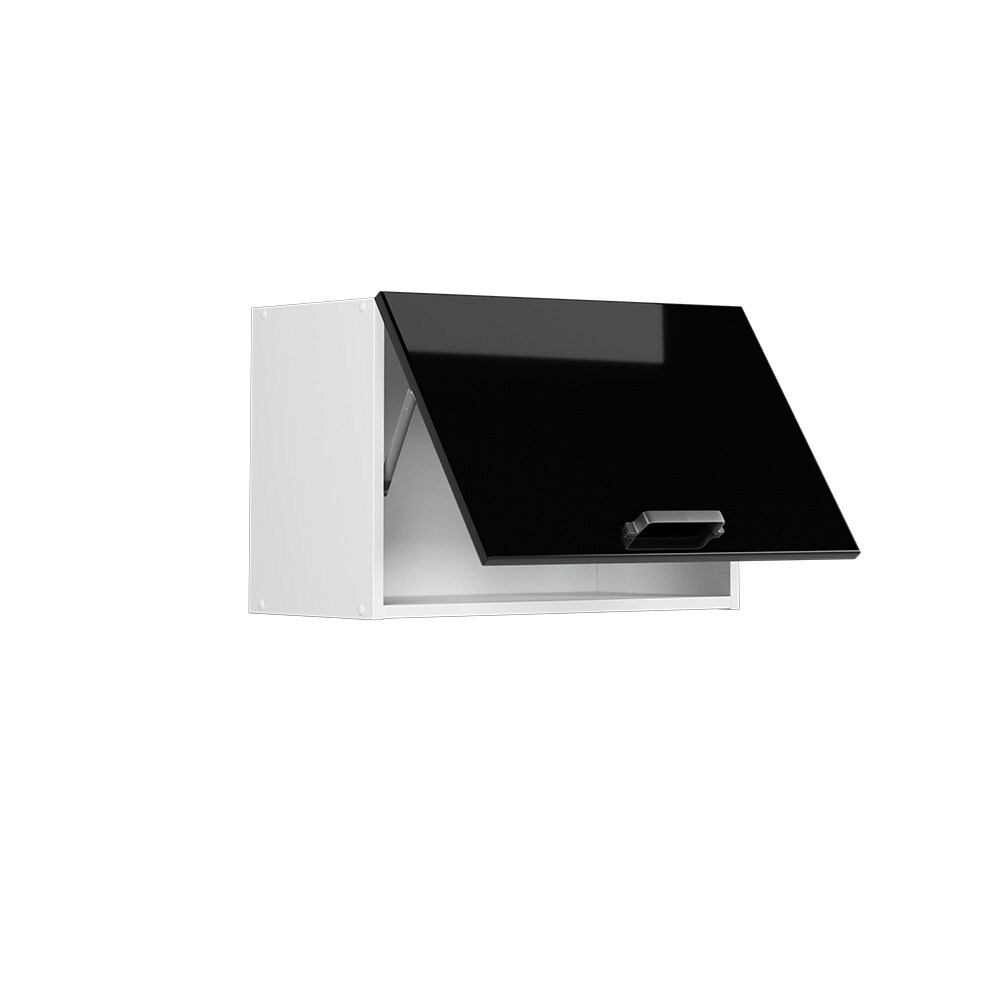Vicco Hängeschrank flach Küchenschrank R-Line Solid Weiß Schwarz 60 cm modern