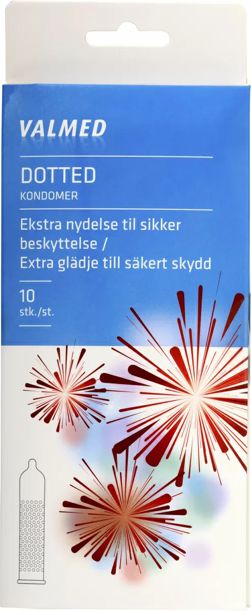 Valmed kondomer, Dotted - 10 stk.