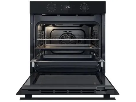 Whirlpool OMR58HU1B - Ovn - til indbygning - niche - bredde: 56 cm - dybde: 56 cm - højde: 58.3 cm - med selv-rengøring - Klasse A  - sort
