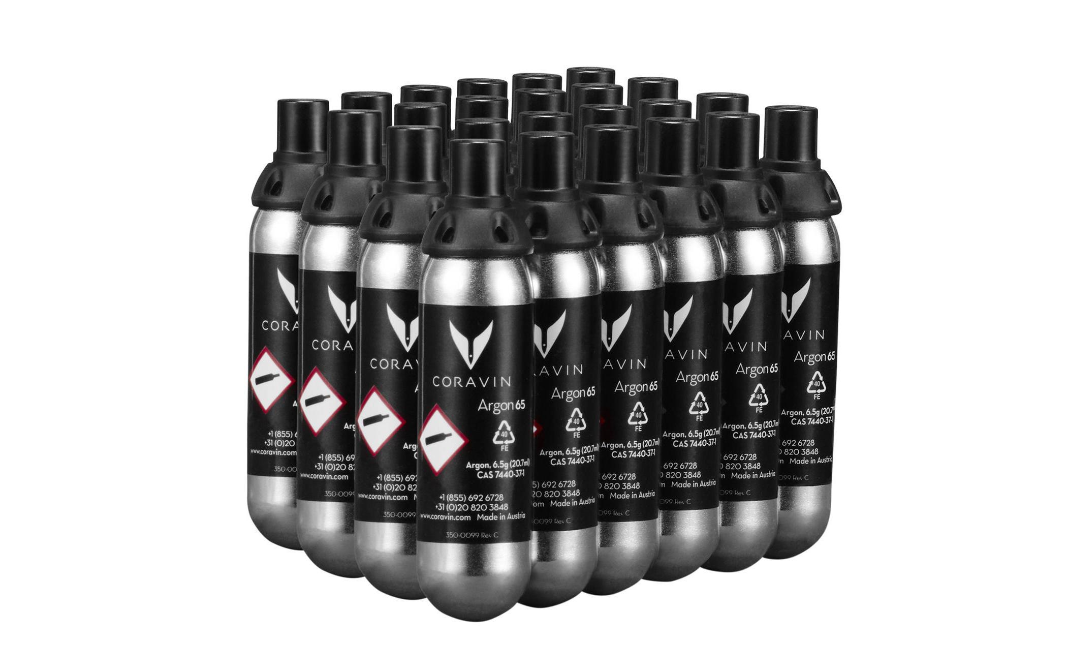 Patrone 24 Stück, Schwarz/Silber<br>Geniessen Sie Wein jederzeit und aus jeder Flasche, ohne den Korken zu ziehen