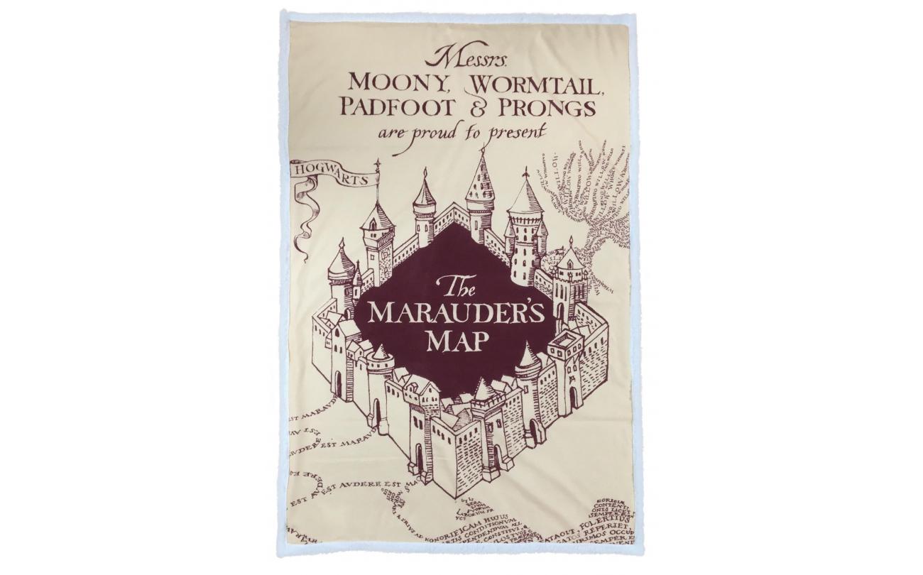 Harry Potter stroperkaart fleeceplaid 100x150cm