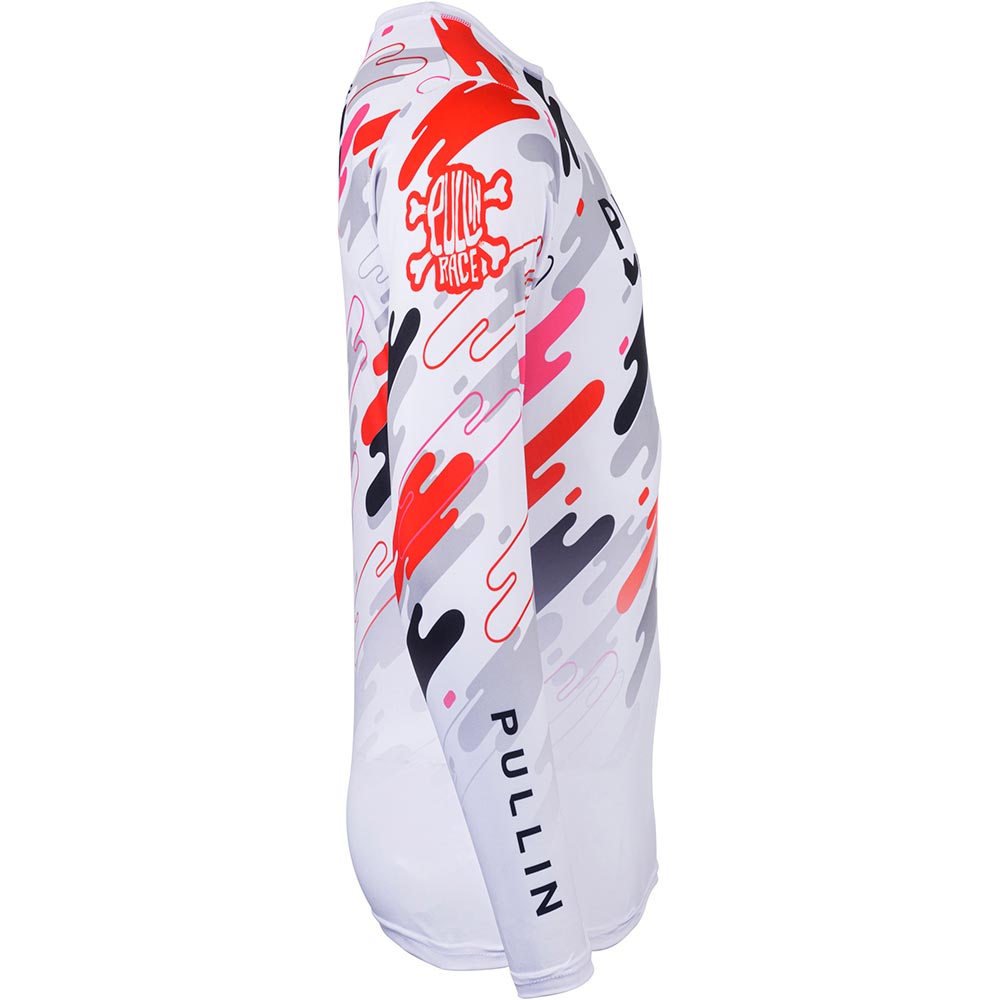 pull-in - Maillot Race Snow Blanc / Noir / Orange / Rose