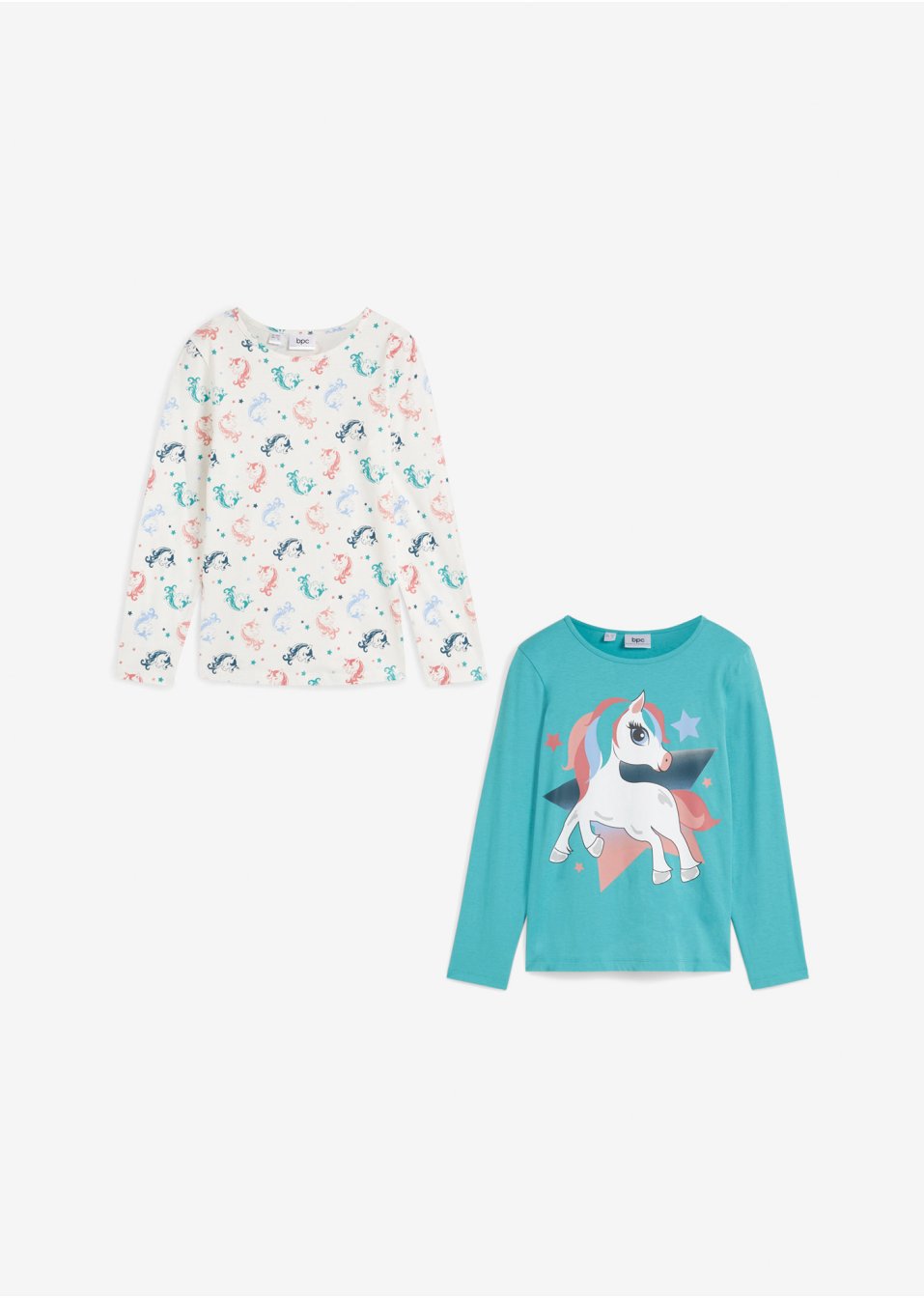 Lot de 2 T-shirts fille à manches longues