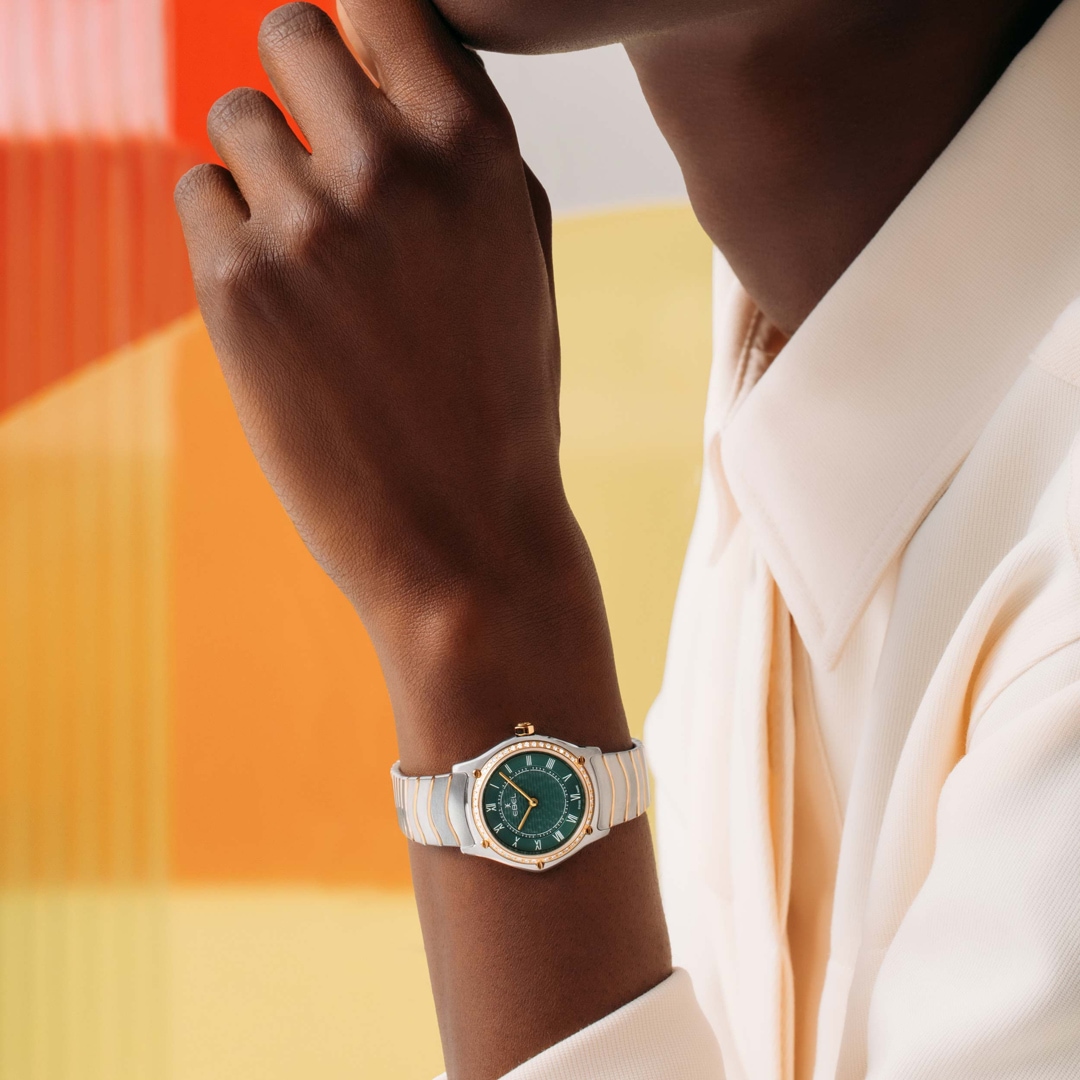 Ebel Sport Classic Lady Diamonds Bicolor / Grün