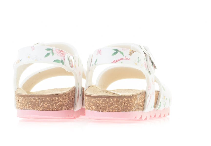 Monnalisa Floral Print Sandals