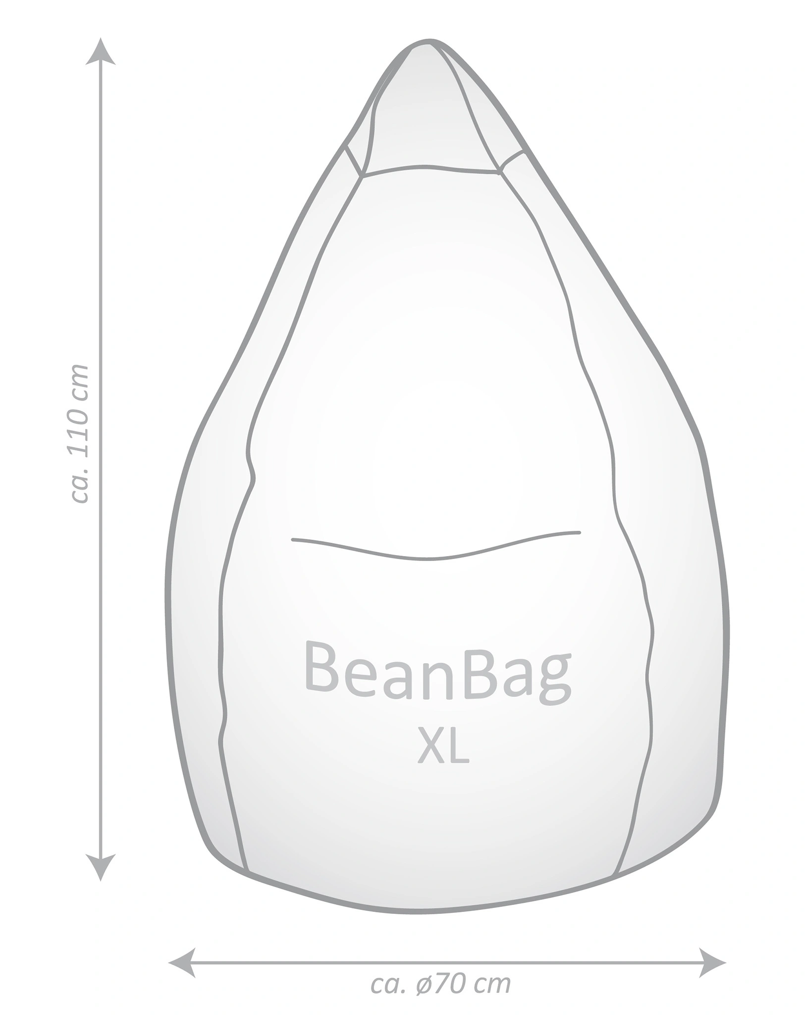 Sitzsack BeanBag BRAVA XL (Farbe: altrose)