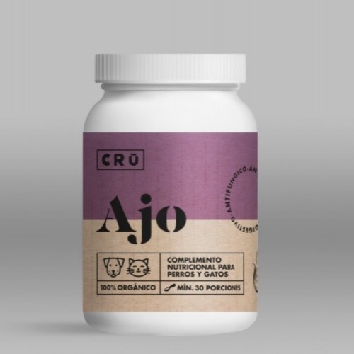 Suplemento nutricional de alho CRU para animais de estimação