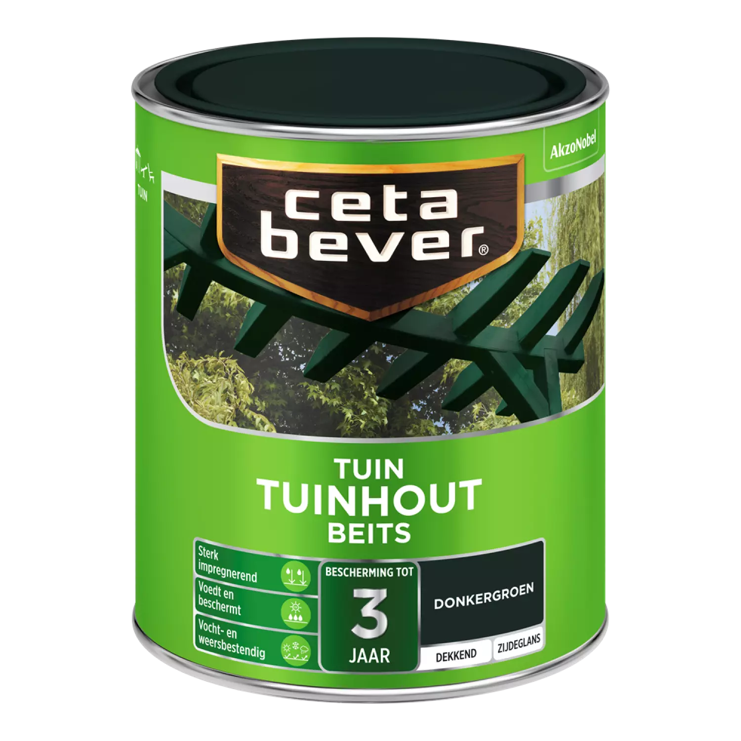 Cetabever Dekkende Tuinhout Beits - Donkergroen - 750ml