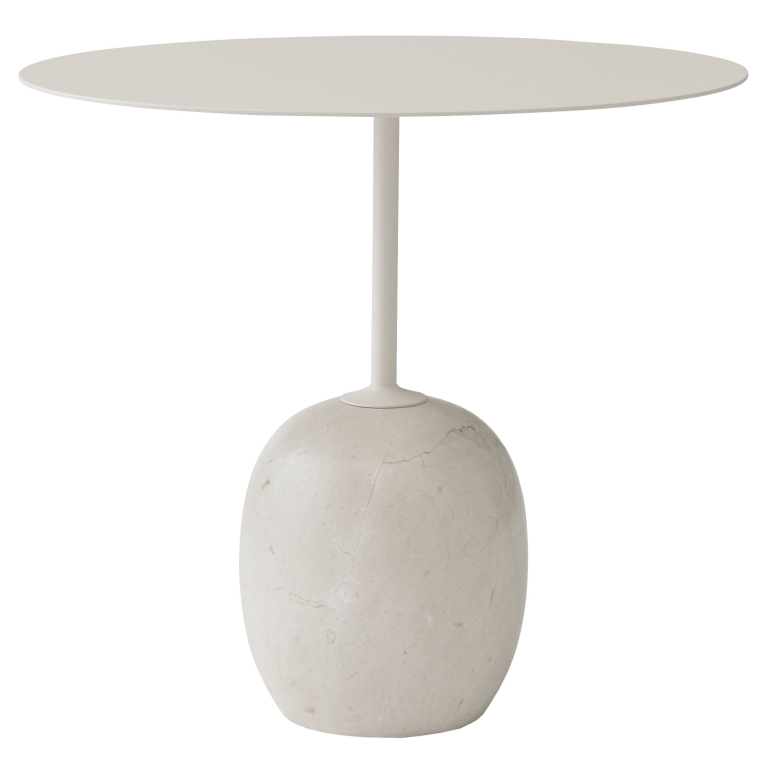 &tradition Lato bijzettafel ovaal 40x50 wit