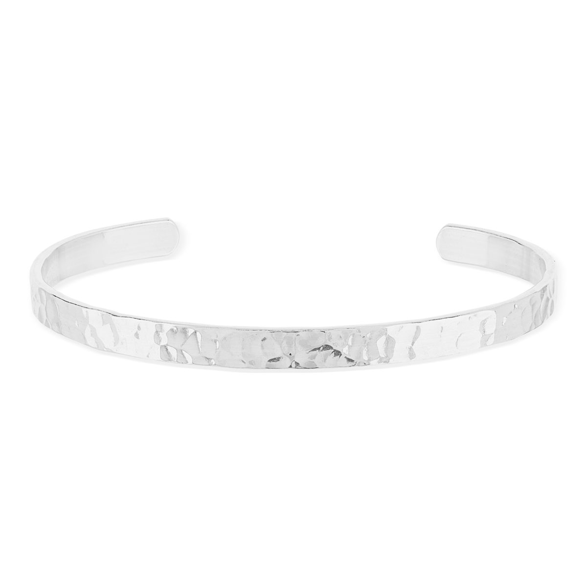 Bracelet argent 925 effet martelé 56 mm
