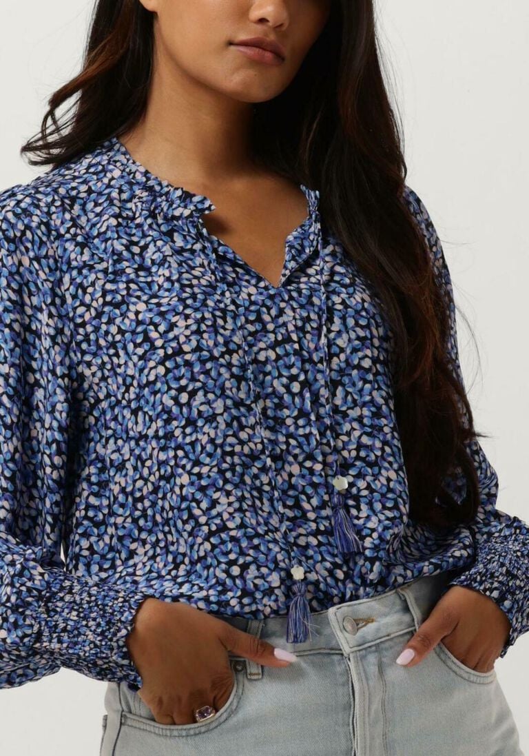 MOLIIN blauwe moliin blouse greta