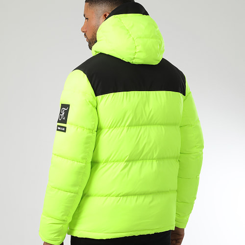 Doudoune Capuche Dark Interstellar 0023 Jaune Fluo