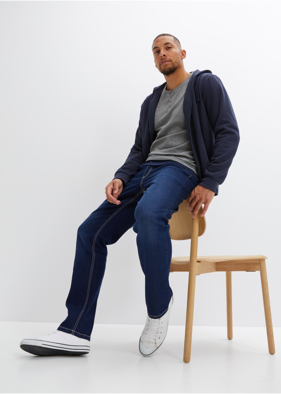 T-shirt manches longues style 2 en 1 avec coton