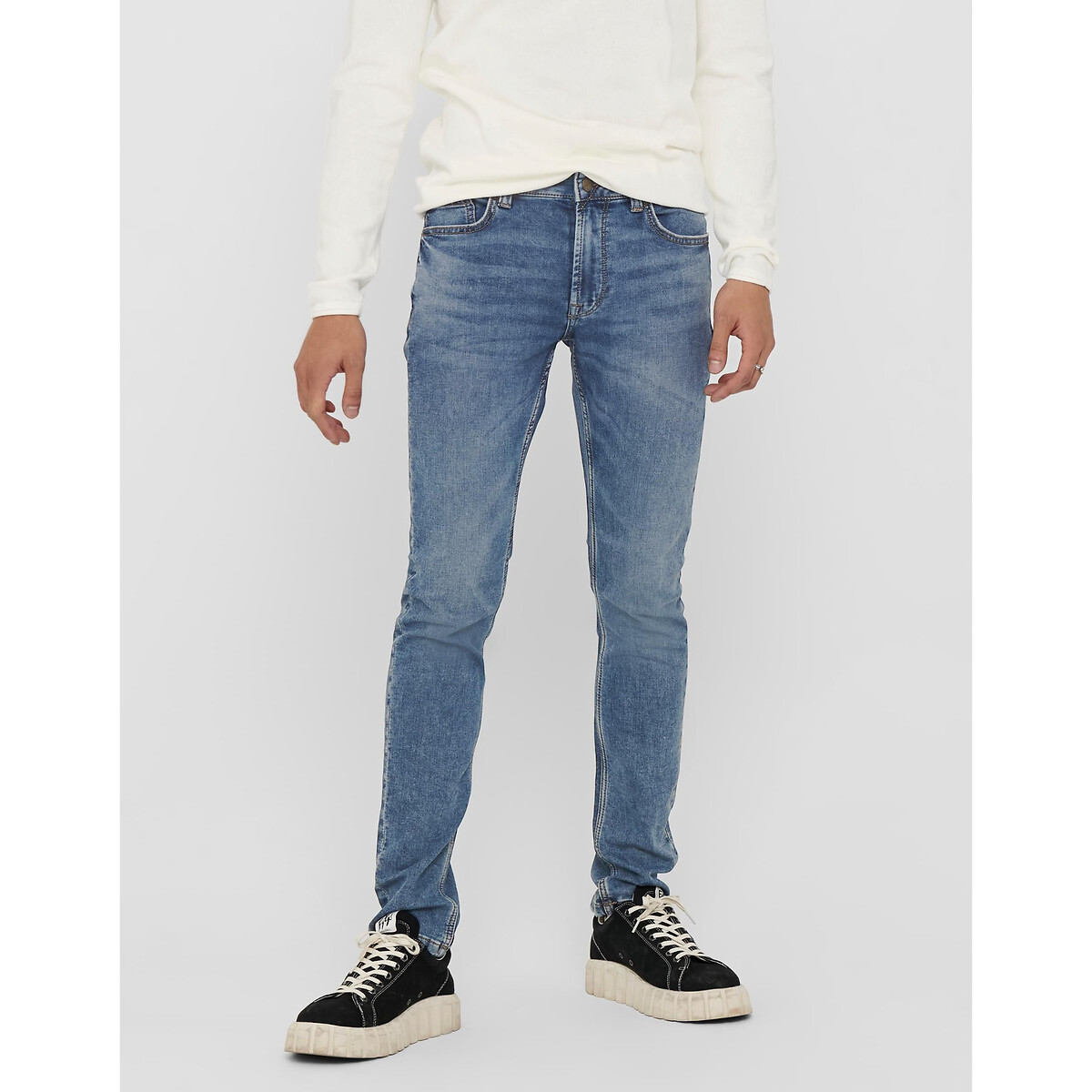 ONLY & SONS<br>Calça jeans slim, stretch, Loom