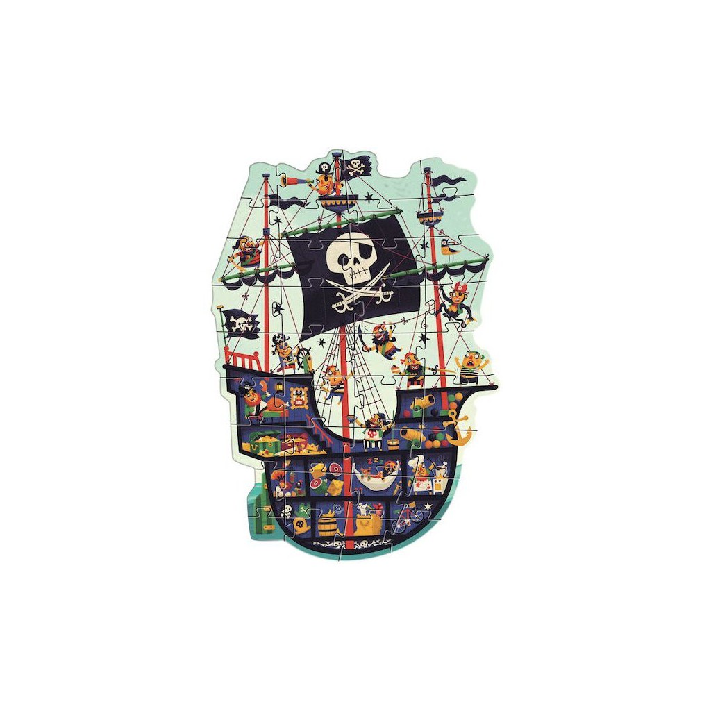 Puzzle Geant : Le Bateau des Pirates – 36 Pièces