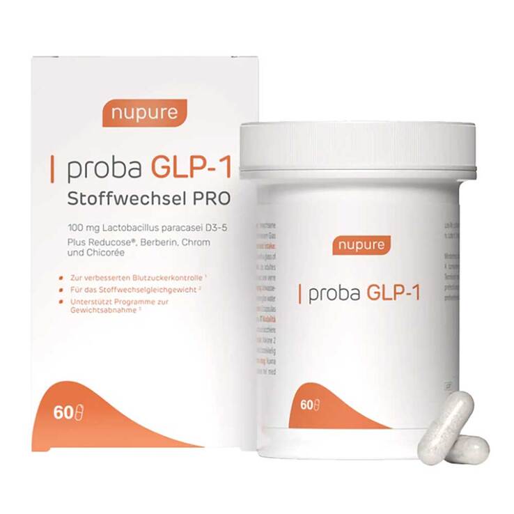 Nupure proba Glp-1 Stoffwechsel Pro magensaftresistente Kapseln , 60 St
