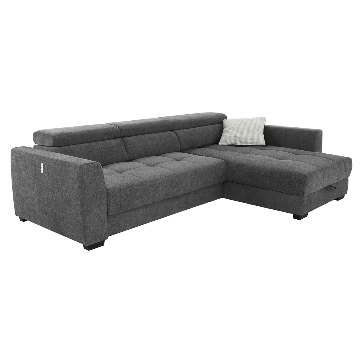 Ecksofa San Marino 254x96 beige,dunkelgrau,grau