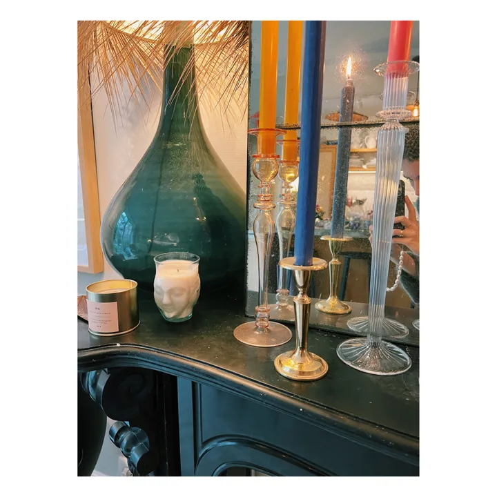 Anna + Nina Bougeoir Athena en verre | Vert