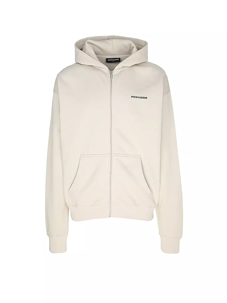 PEGADOR Sweatjacke COLNE LOGO beige
