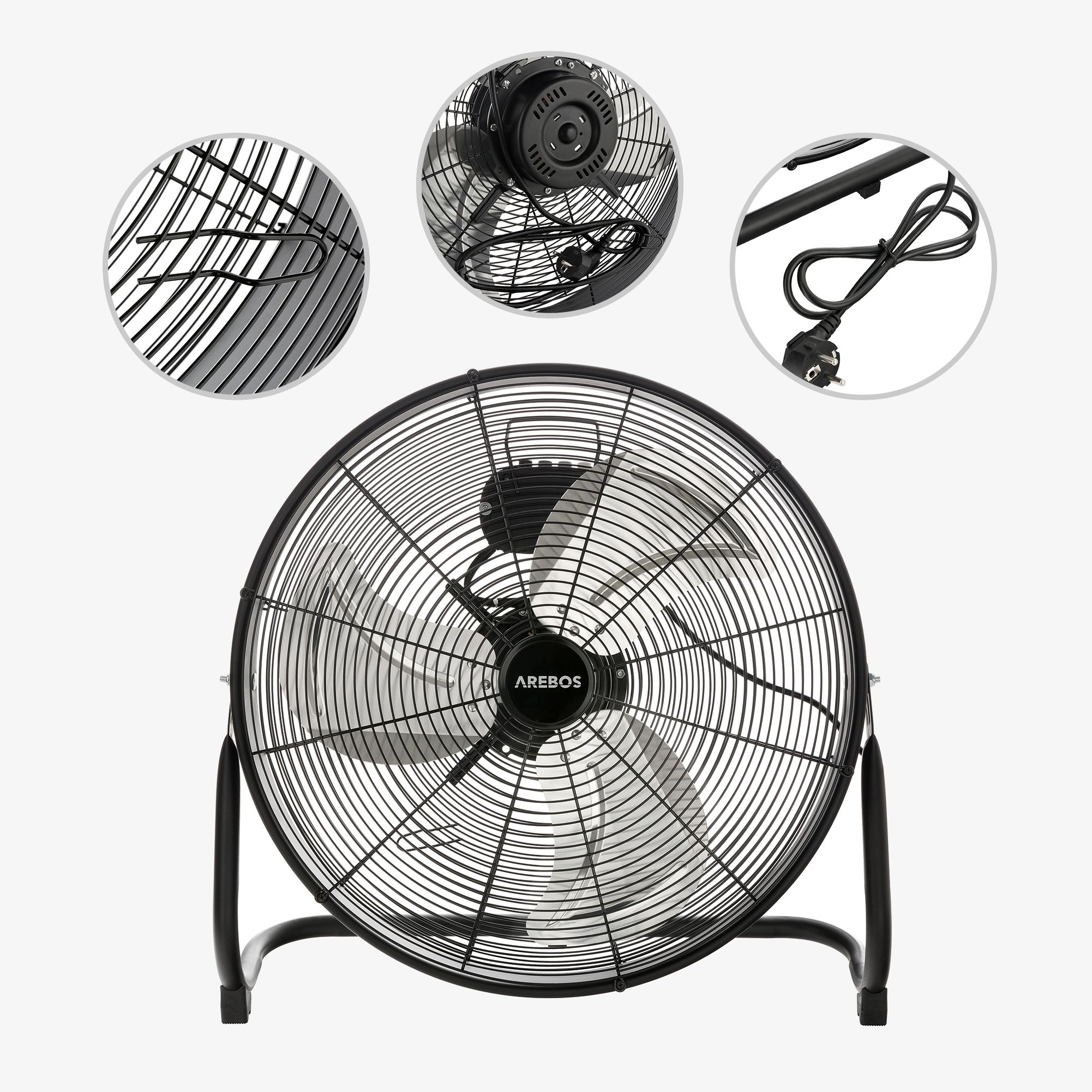 Bodenventilator 20 Zoll 120W