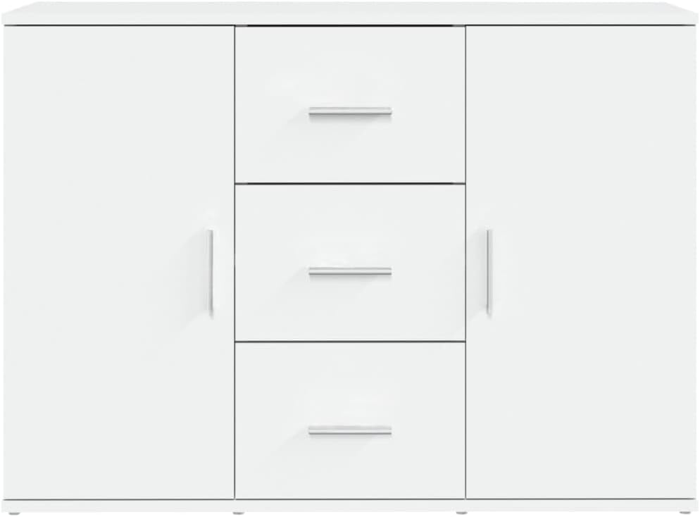 Generisch Sideboard Weiß 91x29,5x65 cm Holzwerkstoff,jiangboyue-823342