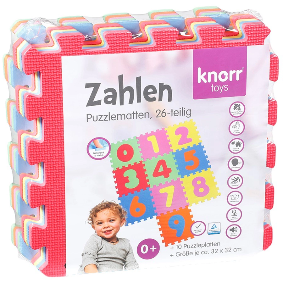 knorr toys® Puzzlematte Zahlen 0-9, 10 tlg.