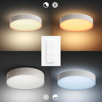 Philips Hue Enrave plafondlamp 26cm wit