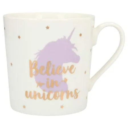 Depesche Porzellan Becher mit Sprüchen - Believe in Unicorns